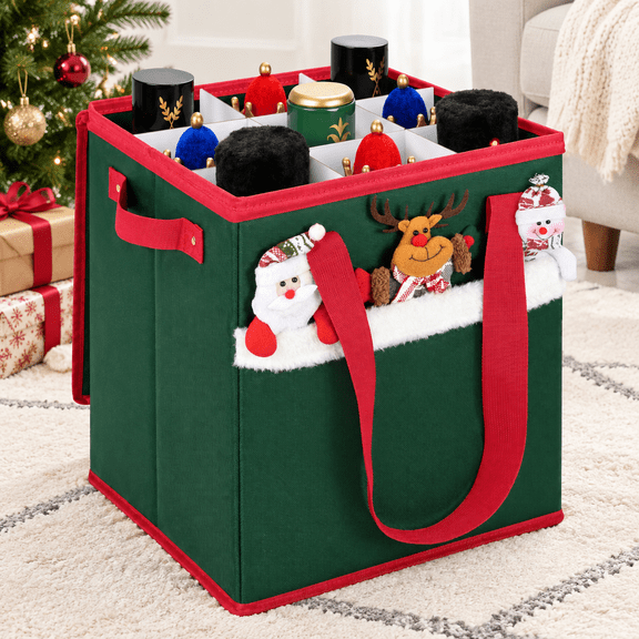 Christmas Nutcracker And Figcollectible Storbox Stores Up To 9 16" Nutcrackers Holiday Ornaments With Adjustable Dividers Zippered