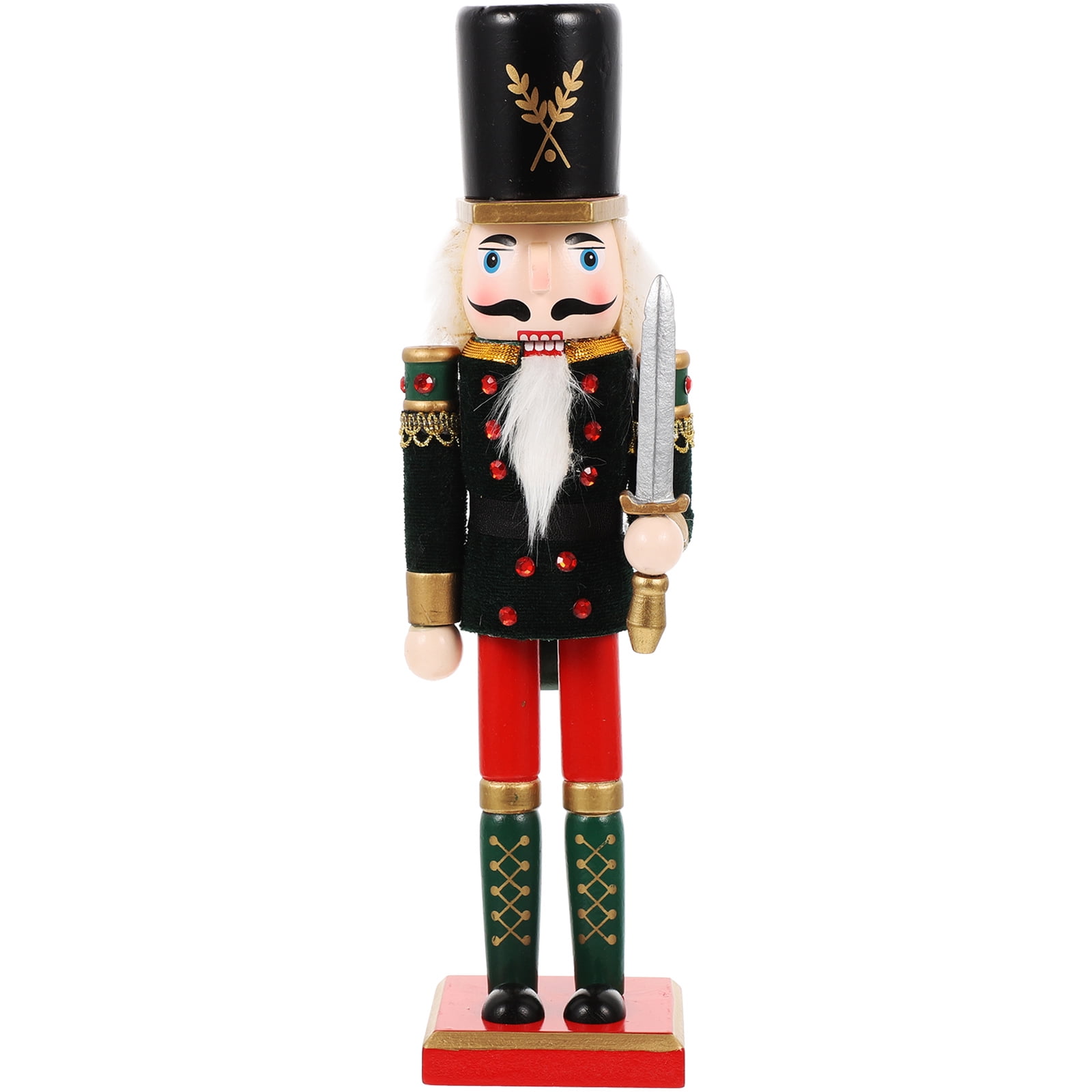 Christmas Nutcracker Decoration Wooden Nutcracker Xmas Tabletop