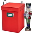 thumbnail image 1 of Nutcracker and Figurine Collectible Storage Box - Stores Up to 9-16-inch Tall Nutcrackers, Ornaments, and More - Holiday Decor Protective Organizer Container with Adjustable Dividers, 1 of 7