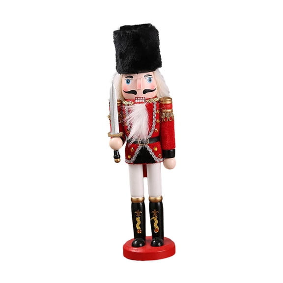 Christmas Nutcracker Ornament Cartoon Puppet for Festivals Fireplace Desktop