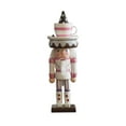 thumbnail image 1 of Christmas Nutcracker Ornament Crafts Puppet for Christmas Party Home Desktop White, 1 of 8