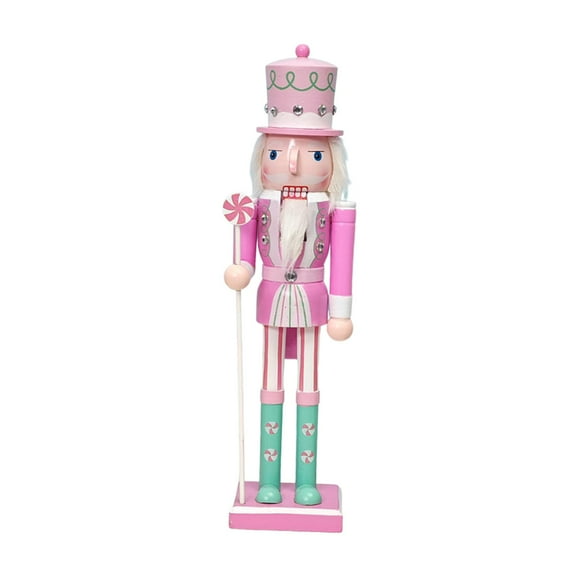 Christmas Nutcracker Ornament Puppet Toy Wood Material for Festive Home Party Display