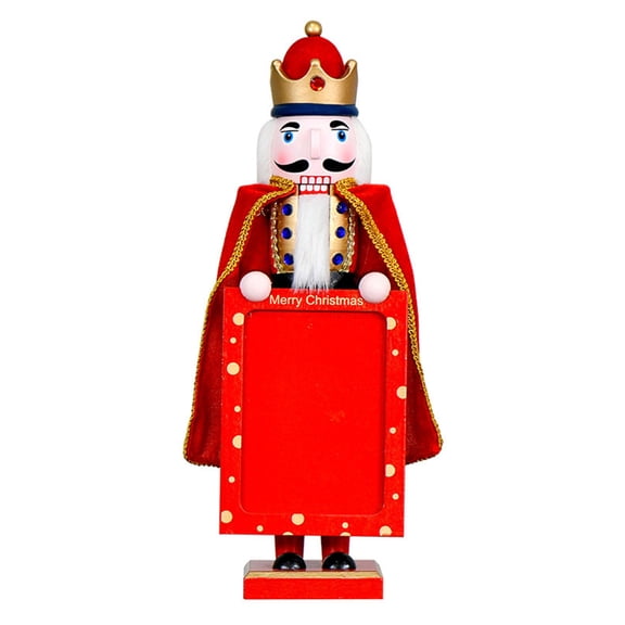 Christmas Nutcracker Picture Frame Wooden Watercolor Xmas Nutcrackers Photo Frame 6 Inch Picture Display Winter Frame for Tabletop Home Decorative Xmas Holiday Gift