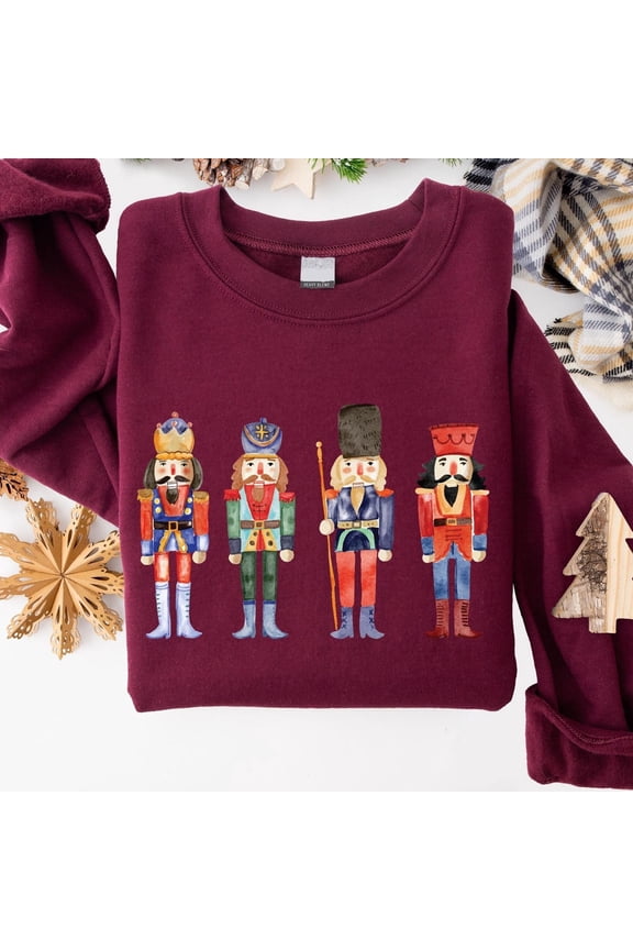 Christmas Nutcracker Shirt, Nutcracker, Womens Christmas Sweater, Christmas Party Sweater, Nutcracker Soldier Shirt, Holiday Sweat, Sand Sweatshirt