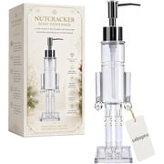 Christmas Nutcracker Soap Dispenser, Refillable Lotion Pump with Bottle | 130ml Nutcracker Soldier Design Bottles for Hand Soap, Dish Soap or Lotion; Festive Bathroom and Kitchen Decor1pc