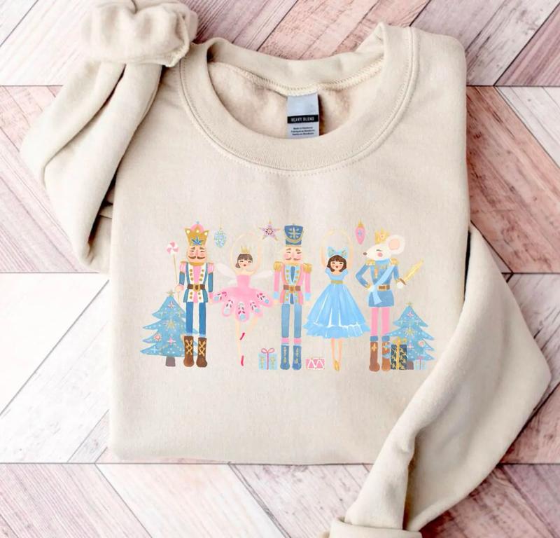 Christmas Nutcracker Sweat.Nutcracker Ballet .Pink Christmas Sweat.Nuts