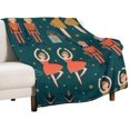thumbnail image 1 of Christmas Nutcracker Tree Snowflake Blanket Fleece Cozy Warm Xmas Winter Retro Lightweight Throw Blanket for Couch Sofa Bed for Adults Kids Boys Teens Gift 50"x60", 1 of 6