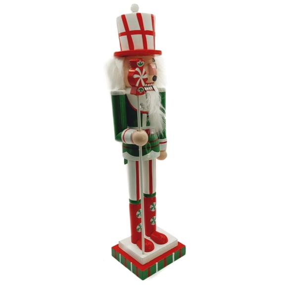 Christmas Nutcracker. Wizardi Classic Wooden Festive Decoration F07M14-31-N01702A
