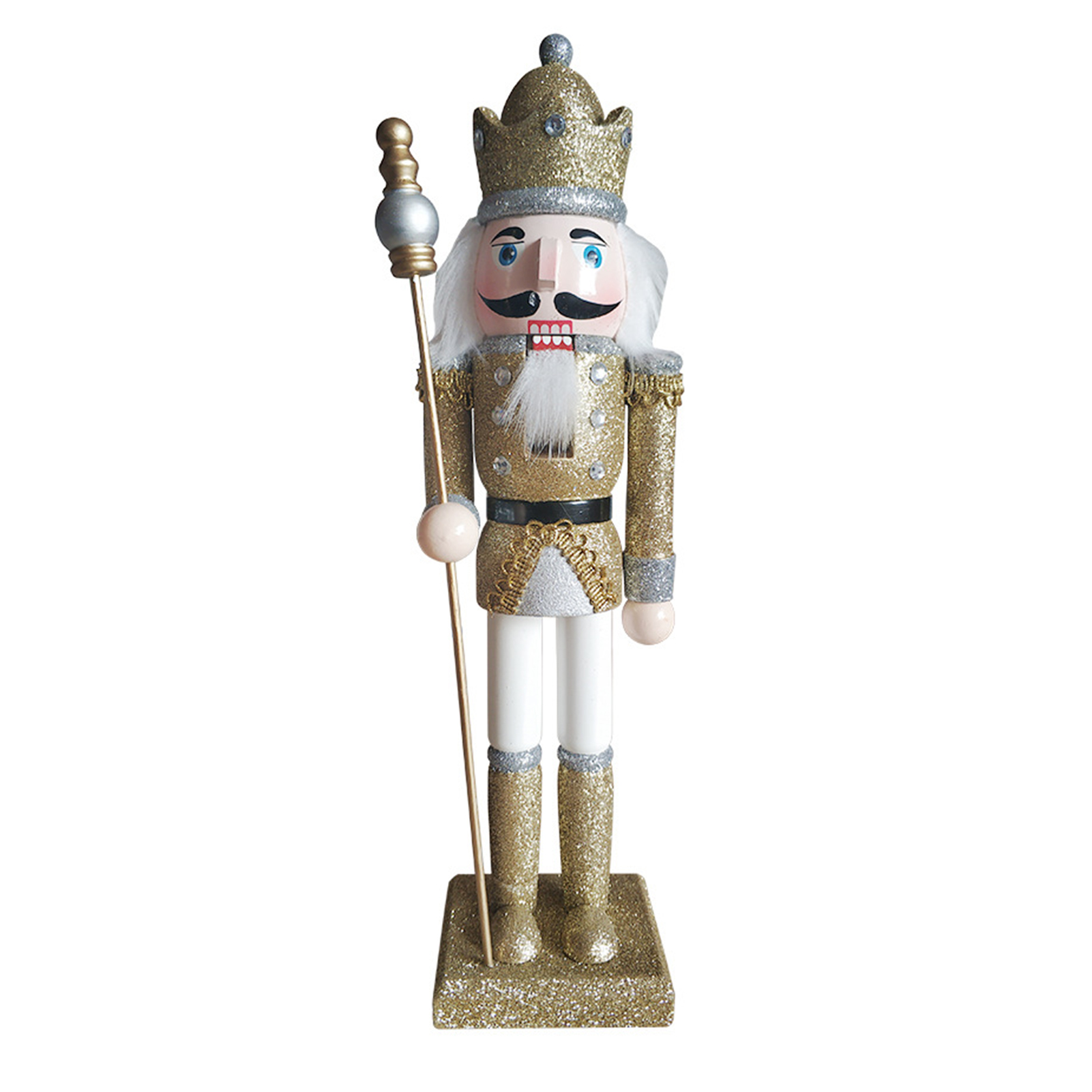 Christmas Nutcracker Wooden Nutcracker King and Soldier Figurines