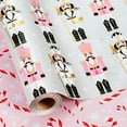 thumbnail image 1 of Christmas Nutcracker Wrapping Paper Roll, 17 Inch x 33 Feet Gift Wrapping Paper Featuring Luxury Pearly-Lustre Nutcracker & Candy Cane Pattern Christmas Gift Wrap for Holiday New Year Kids, 1 of 15