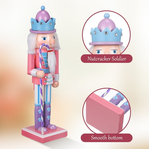 Supvox Desktop Nutcracker Nutcracker Multi Wood Christmas Decor 1Pack