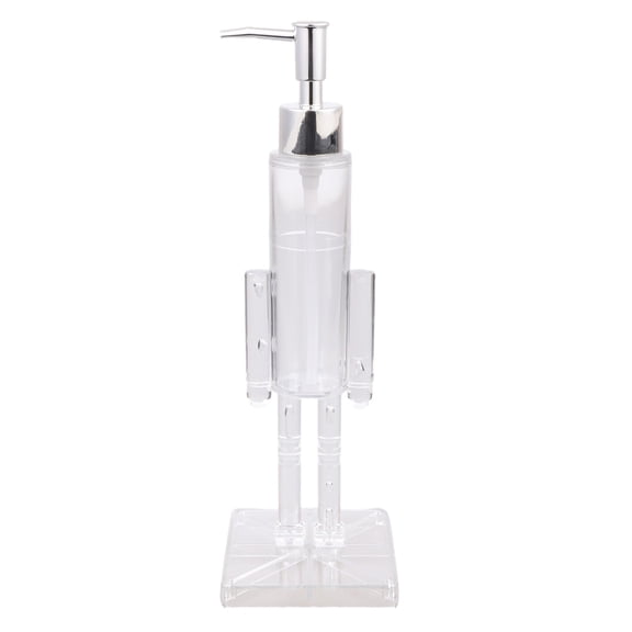 Christmas Nutcrackers Soap Dispenser Clear Bottle Easy Press Bathroom Decoration Travel Friendly