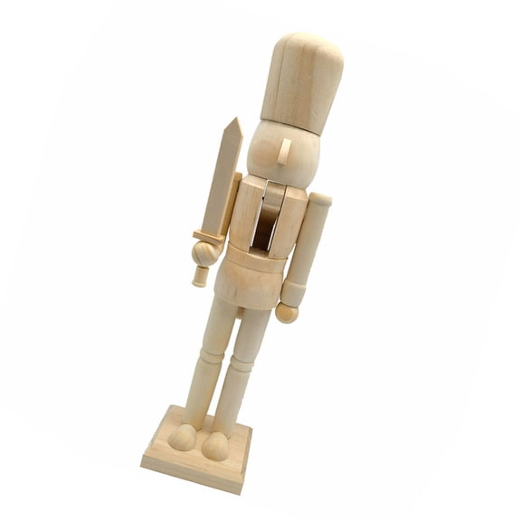 Christmas Nutcrackers to Paint Yourself Crafts Puppet Soldier Unfinished Nutcrackers Table Decors