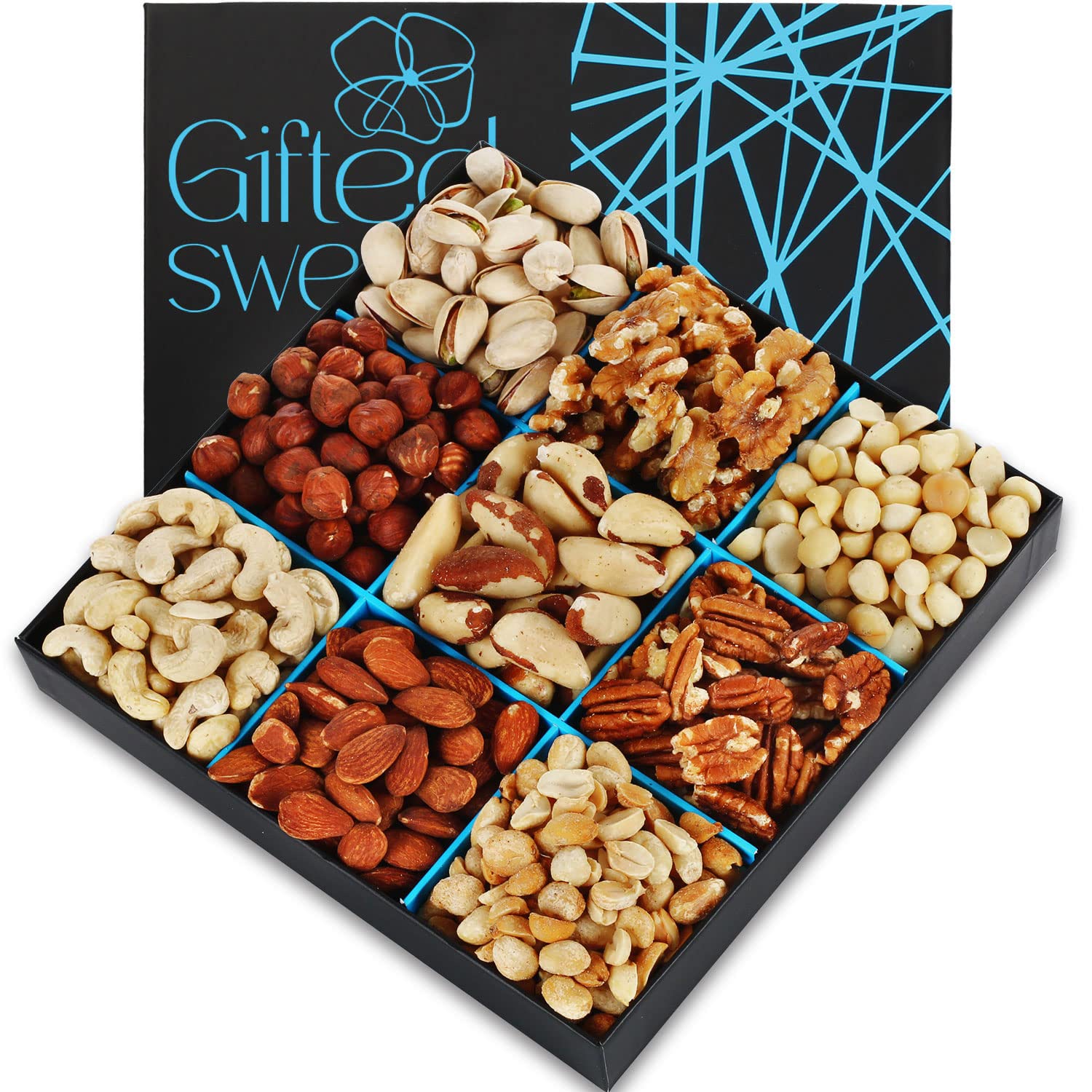 Christmas Nuts Gift Basket Freshly Roasted And Raw Mixed Nut Gift Box