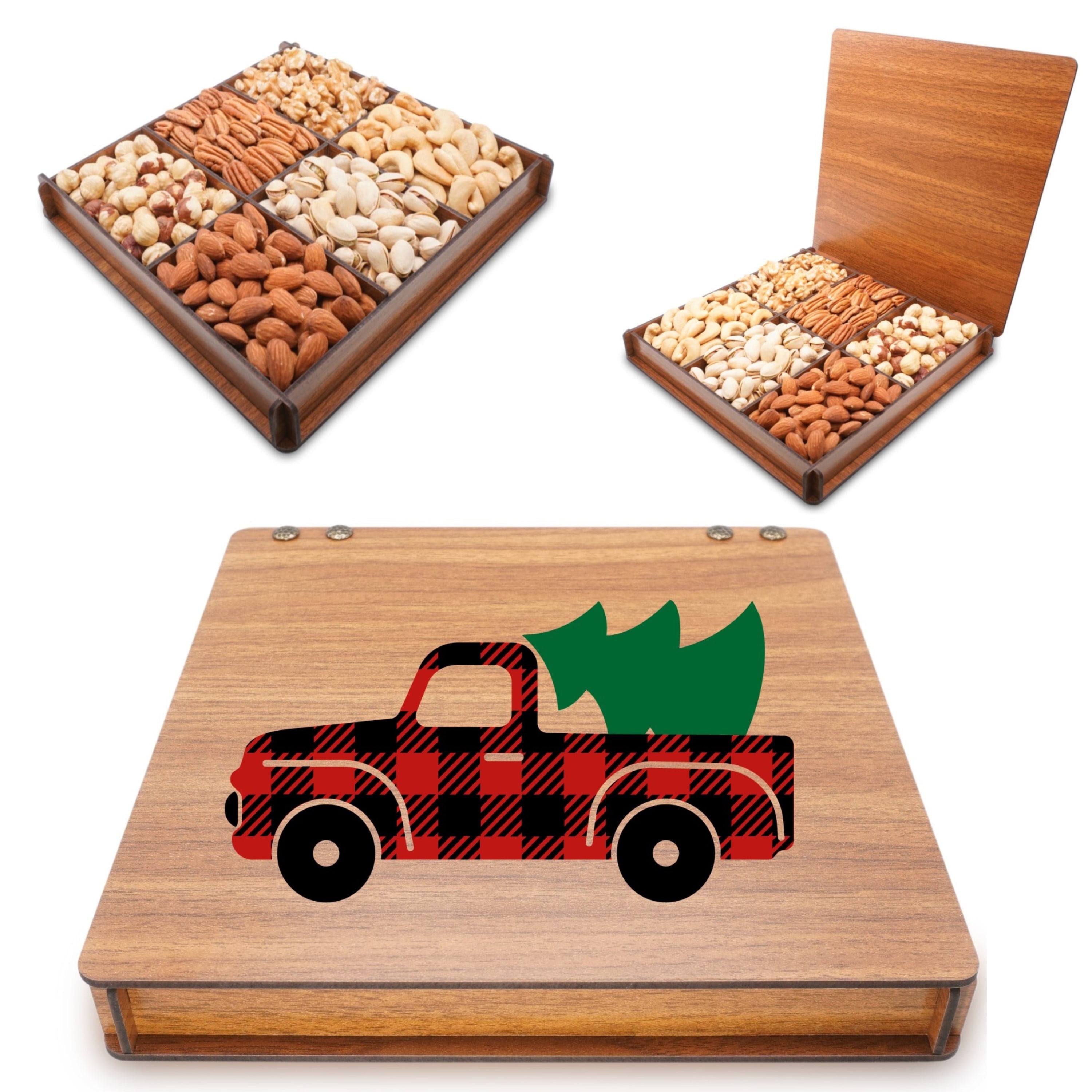 Christmas Nuts for Business, Gift Basket for Holiday, Snack Box, Secret Garden's, Family, Mother