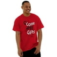 thumbnail image 1 of Christmas Oh Come All Ye Presents Men's Graphic T Shirt Tees Brisco Brands S, 1 of 6