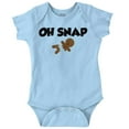 thumbnail image 1 of Christmas Oh Snap Gingerbread Man Romper Boys or Girls Infant Baby Brisco Brands 12M, 1 of 6