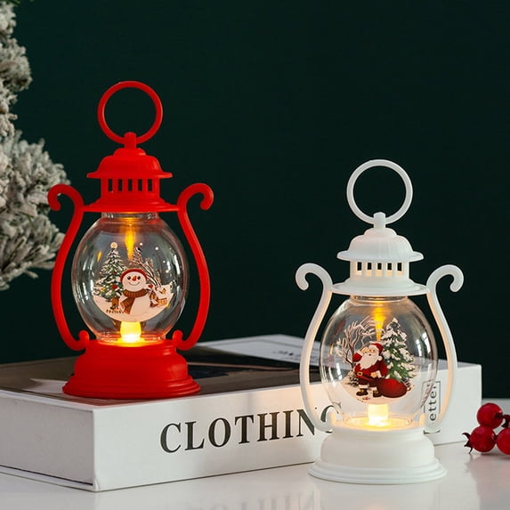Christmas Oil Lamp with Handheld for Festive Decor and Enhancement with Traditional Holiday