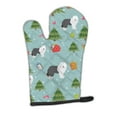 thumbnail image 1 of Christmas Old English Sheepdog Oven Mitt, 1 of 7
