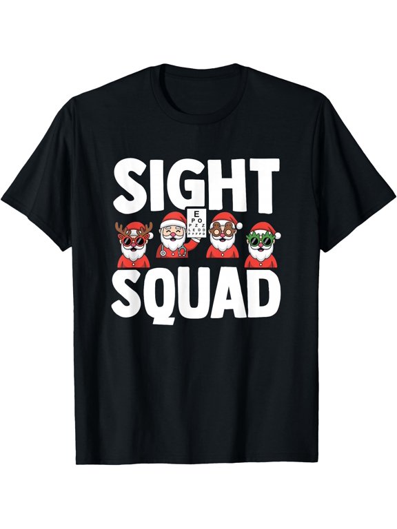 Christmas Optometrist Sight Squad Optometry T T-Shirt