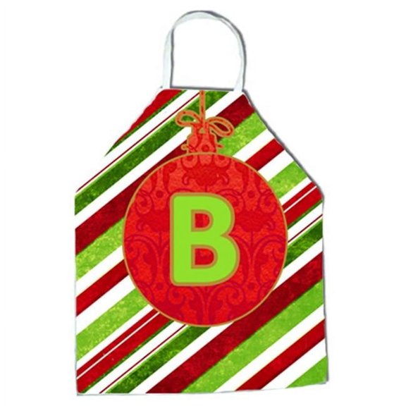 Christmas Oranment Holiday Initial Letter B Apron