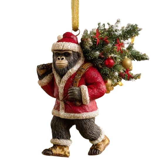 Christmas Ornament 2025 – Myth Meets Holiday Magic, Funny Sasquatch Holiday Decor for Christmas Tree, Unique 2026 Wildlife Wonders Collection Ornament Lovers and Collector