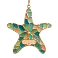 thumbnail image 1 of Christmas Ornament, 3.15 inch Stained Glass Starfish Hanging Ornament, Coastal Ocean Art Pendant, Christmas Tree Hanging Decor, Nautical Wall Hanging, Beach Tabletop Accent, Handmade Acrylic Craft, 1 of 4