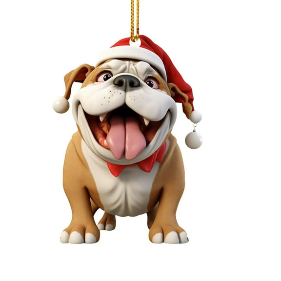 Christmas Ornament under $5! CQCYD Christmas Dog Ornament, Acrylic Christmas Tree Hanging, Cute Animal Christmas Decor, Holiday Car Ornament, Festive Home Decoration, Snowman Tree Ornament