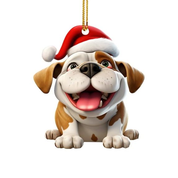 Christmas Ornament under $5! CQCYD Christmas Dog Ornament, Acrylic Christmas Tree Hanging, Cute Animal Christmas Decor, Holiday Car Ornament, Festive Home Decoration, Snowman Tree Ornament