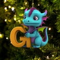thumbnail image 1 of Christmas Ornament under $5! Xqxayjr Christmas Dinosaur Alphabet Pendant, 26 Letter Dinosaur Ornaments for Party Decor, Acrylic Hanging Decorations for Christmas Tree Home Party Decoration, 1 of 4
