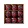 thumbnail image 1 of Christmas Ornament Ball Hanging Decor, Festive Tree Decoration For Wreath Window Fireplace Or Party Display, Holiday Home Accent, 1 of 4