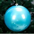thumbnail image 1 of Christmas Ornament Balls Glitter Hanging Decorations Shatterproof Plastic Baubles for Tree Home Holiday Decor(Sky Blue), 1 of 6