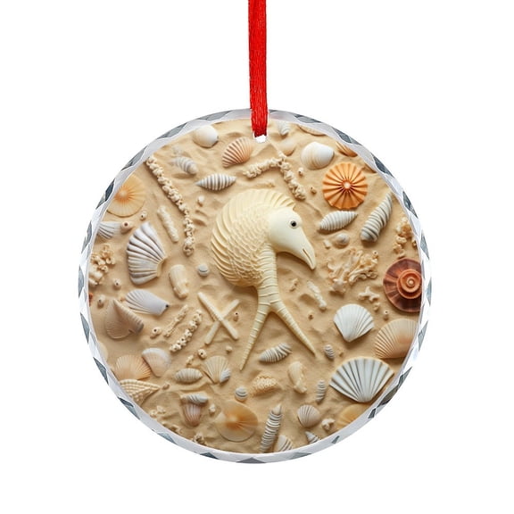 Christmas Ornament Beach Sand Shell Christmas Decorative Hanging Ornaments Summer Starfish Shell Beach Hanging Ornaments Xmas Tree Decor for Family Friends Lovers