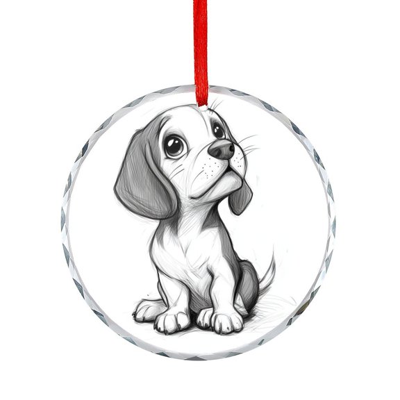 Christmas Ornament Beagle Puppy Dog Christmas Ornaments 2025 Cute Animal Pet Dog Gift Exchange Present Ideas