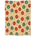 thumbnail image 1 of Christmas Ornament Blanket, Soft Lightweight Flannel Red & Green Baubles Throw Blanket for Couch, Bed, Travel & Decor Gifts, Cozy Warm Fuzzy Festive Holiday Blankets for Adults Women Kids 60×50 in, 1 of 6
