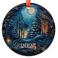thumbnail image 1 of Christmas Ornament, Christmas Decoration, Holiday Gift Idea, Heirloom Keepsake, Round , Gift Exchange, Gift Idea, Xmas Tree, Holiday Keepsake, Xmas Tree Hanging Decoration, Seasona, 1 of 5