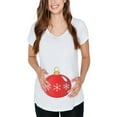 thumbnail image 1 of Christmas Ornament Costume Maternity Soft T Shirt, 1 of 1