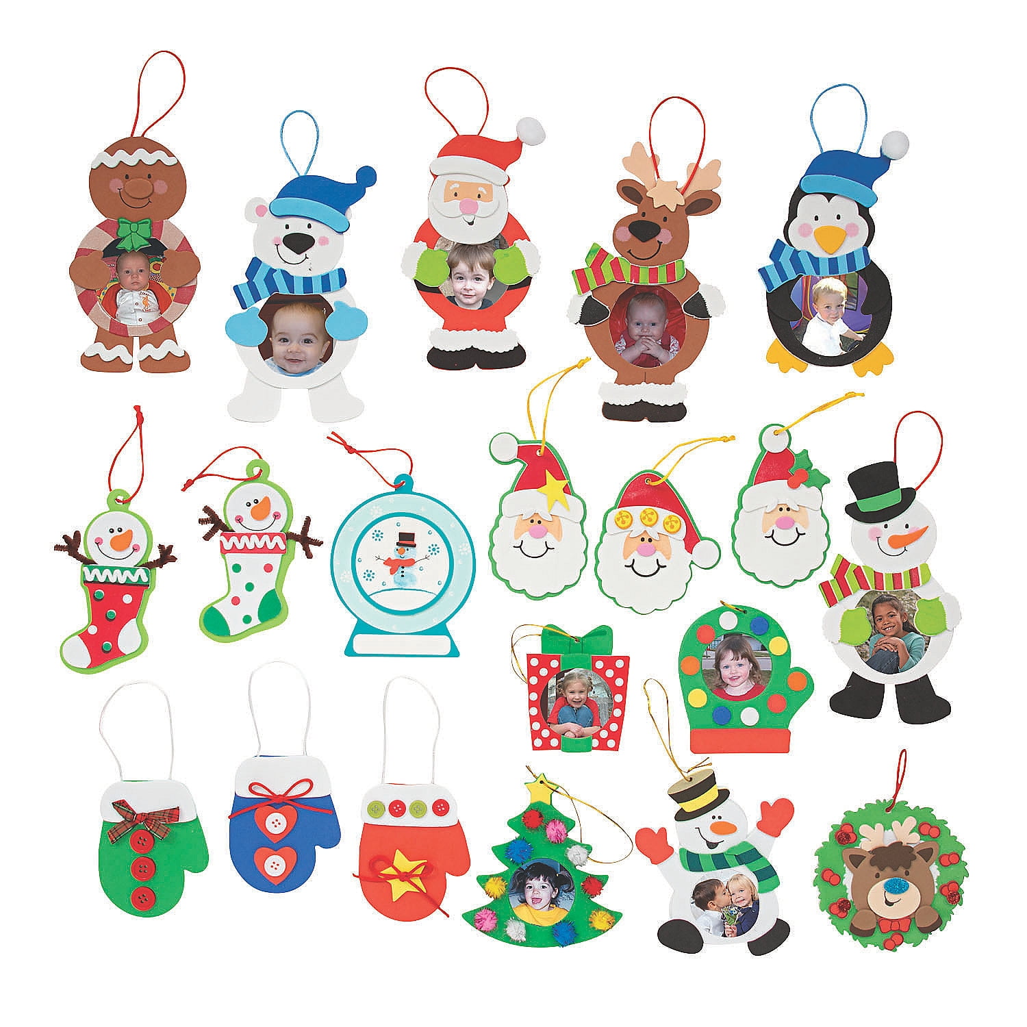 Christmas Ornament Craft Assortment Kit - Party Favors - 108 Pieces