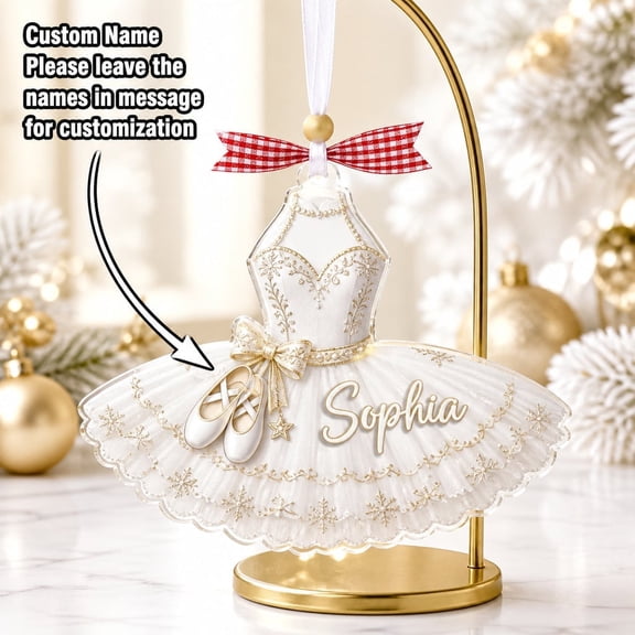 Christmas Ornament Custom Ballerina Ballet Dancer Decor for Dancers