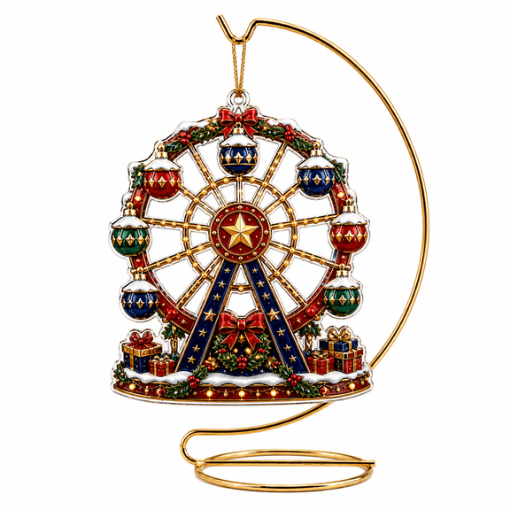 Christmas Ornament Ferris Wheel Holiday Tree Hanging Gift for Christmas Lovers