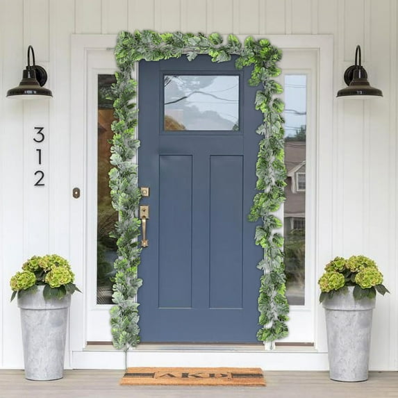 Christmas Ornament Garland, Christmas Ornaments 2024 - Simulation Of Green Vines Home Fireplace Decoration Christmas Thanksgiving Artificial Decoration Pendant 10 Fork Pines Needle Vines