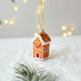thumbnail image 1 of Christmas Ornament, Glass Gingerbread House Hanging Decoration Handcrafted Candy Design Tree Ornament for Holiday Party Home Décor 2025, 1 of 7