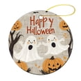 thumbnail image 1 of Christmas Ornament Happy Halloween Ornament Keepsake Happy Halloween Ghost Pumpkins Xmas Tree Decoration Housewarming Gift Round Porcelain Ornament Personalized Xmas Tree Ornament, 1 of 8