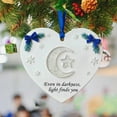 thumbnail image 1 of Christmas Ornament Heart Pendant, Acrylic Heart Hanging Decoration with Inspirational Quote Bloom with Kindness, Waterproof Scratch-Resistant Holiday Tree Decor Gift for Family & Friends, 1 of 7