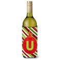 thumbnail image 1 of Carolines Treasures CJ1039-ULITERK Christmas Ornament Holiday Initial Letter U Wine Bottle  Hugger, 1 of 1