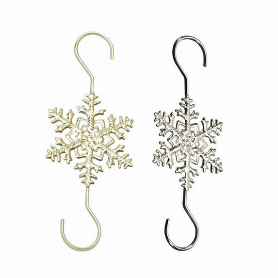 Christmas Ornament Hooks Snowflake Decorative Ornament Hangers for Xmas Christmas Tree for Small Ornaments