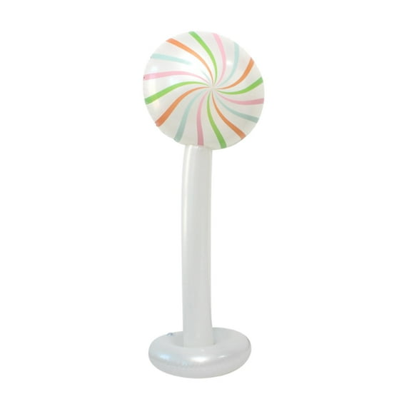 Christmas Ornament Inflatable Lollipop Reusable with Stable Fillable Base for Home Courtyard Store Window