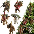 thumbnail image 1 of Christmas Ornament – Myth Meets Holiday Magic, Funny Sasquatch Holiday Decor for Christmas Tree, Unique 2026 Wildlife Wonders Collection Ornament Lovers and Collectors(Set，5pcs), 1 of 7