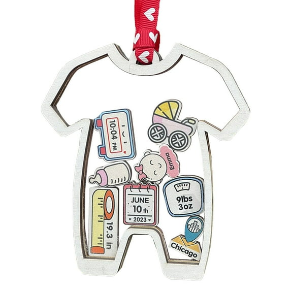 Christmas Ornament Personalized Baby's 1st Christmas Tree Decoration Christmas Ornaments/ Girls' Clothes