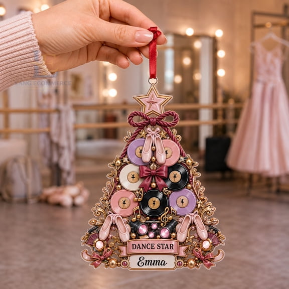 Christmas Ornament Acrylic Personalized Dance Star Tree Hanging Ornament for Dancer